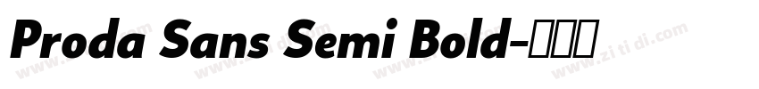 Proda Sans Semi Bold字体转换